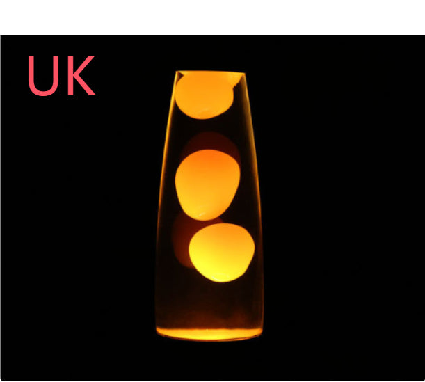 Metal Bottom Wax Lamp Volcano Lava Lamp Home Decor dealsniper-net Orange UK