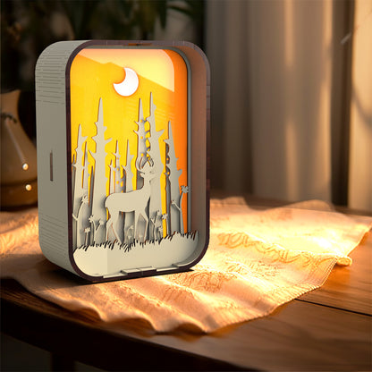 Woodcarving Light Creative Gift Minimalist Bedside Night Light