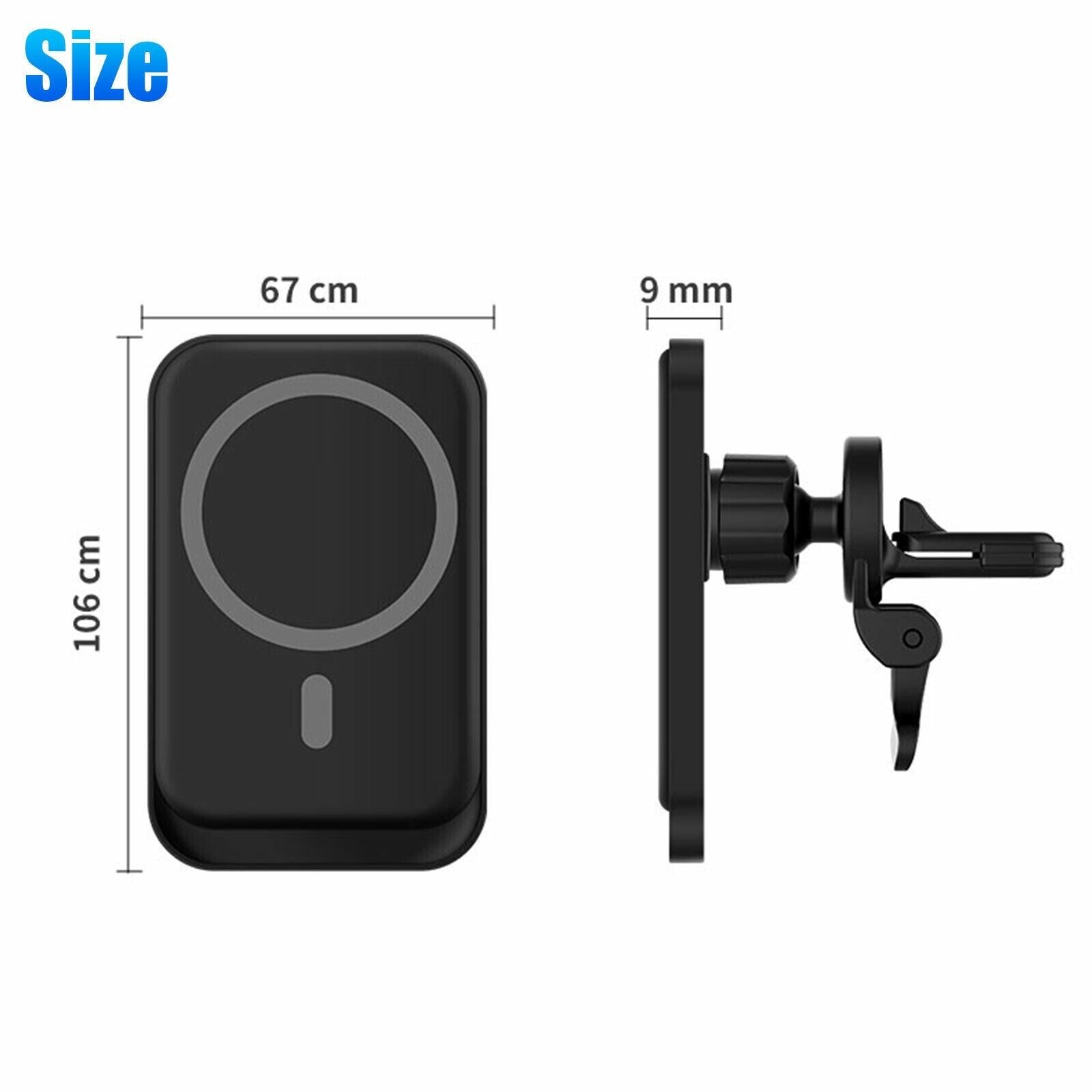 Magnetic Wireless Chargers Car Air Vent Stand Phone Holder Mini QI Fast Charging Station For Phone Vehicle dealsniper-net