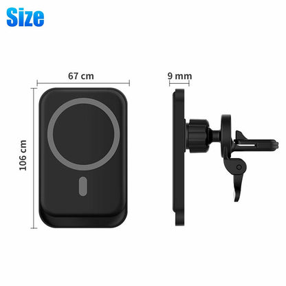 Magnetic Wireless Chargers Car Air Vent Stand Phone Holder Mini QI Fast Charging Station For Phone Vehicle dealsniper-net