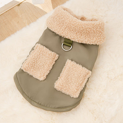 Dog Puppy Clothes Korean Style Coffee Sweater Fit Small Dog Pet Cat Autumn &Winter Pet Cute Costume Dog Cloth Coat Pets dealsniper-net Green 2XL