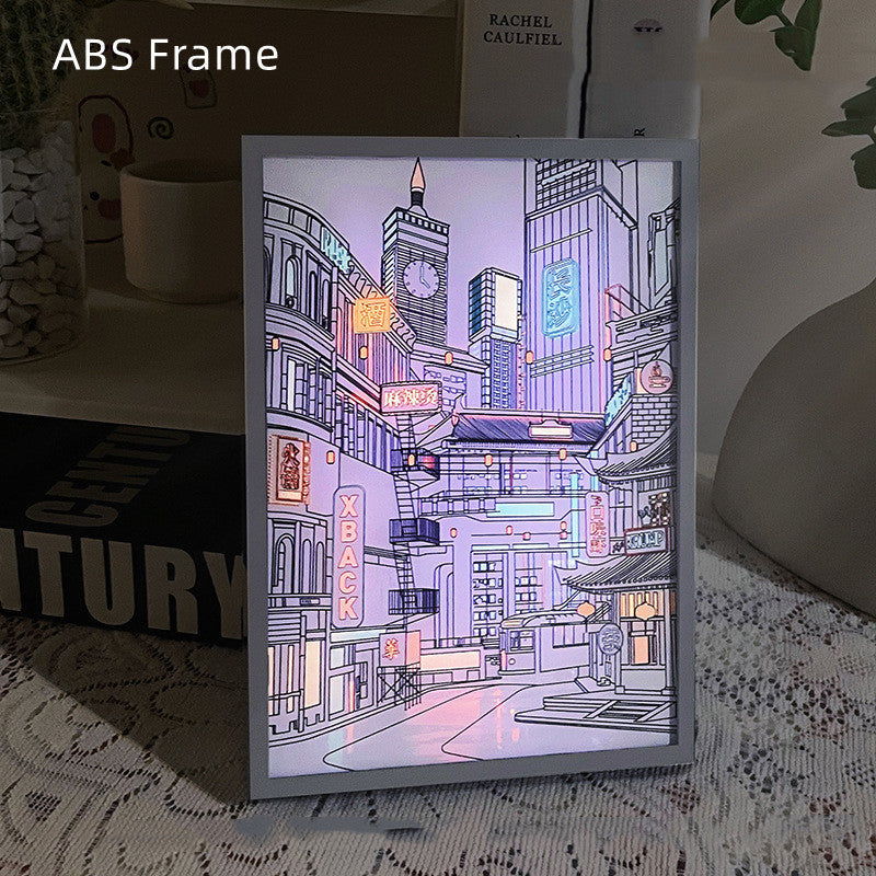 Bedroom Living Room Desk Stand Light Painting Home Decor DealSniper.net Changsha ABS Model 23x17CM USB Plug