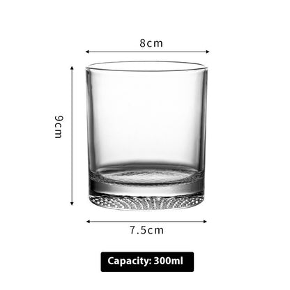 Whiskey Glass Crystal Grid Flower Ice Hockey Kitchen DealSniper.net Grid Whiskey Glass 300ML 1PCS