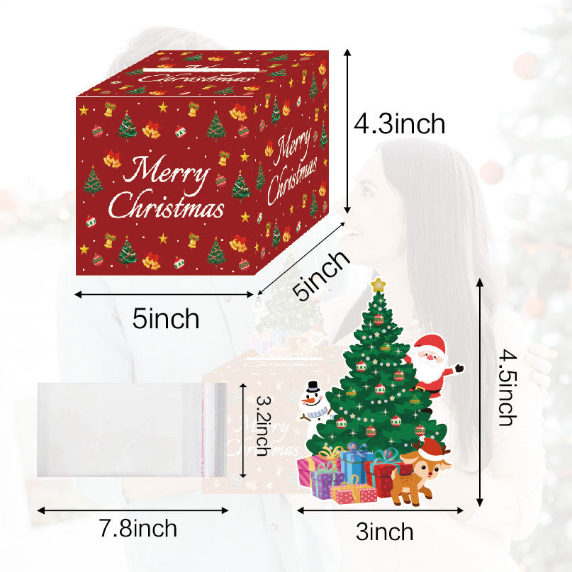 Red Christmas Money Box Christmas Party Decoration Holidays dealsniper-net Red
