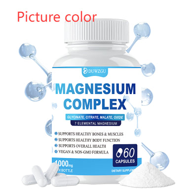 60 Magnesium Complex Capsules Health Gym From House Picture color