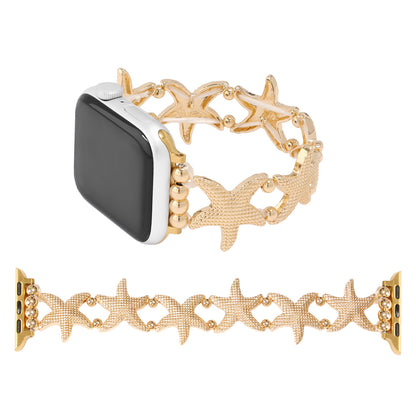 Starfish Strap Suitable For Iwatch9876 Watch Metal Strap Jewelry DealSniper.net