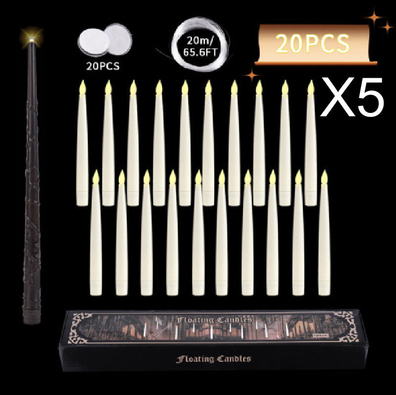 Suspension Remote Control Electronic Candle Christmas Decoration Holiday Set Holidays DealSniper.net Pencil Magic Stick 100 Pack