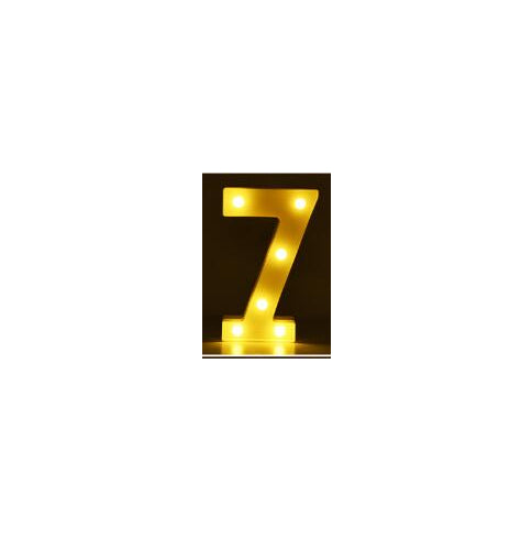 Luminous LED Letter Number Night Light English Alphabet Number Home Decor DealSniper.net Always lit 7 Style