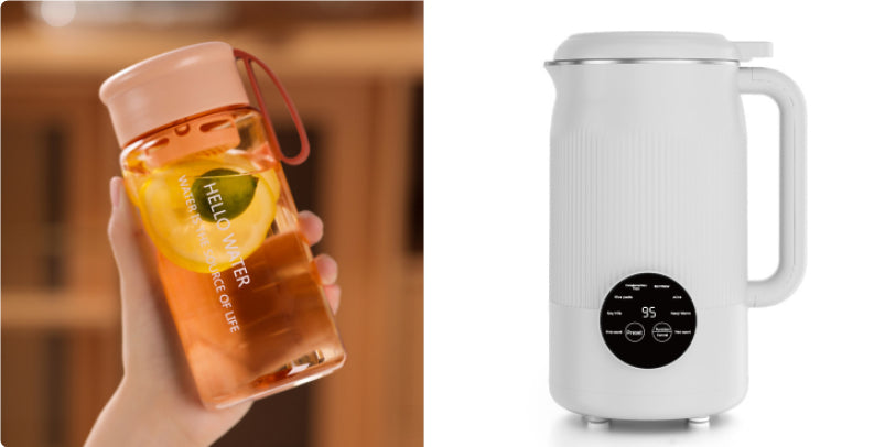 110V-220V 1200ml Soybean Milk Machine Multifunction Juicer Kitchen Gym From House Beige set3 AU