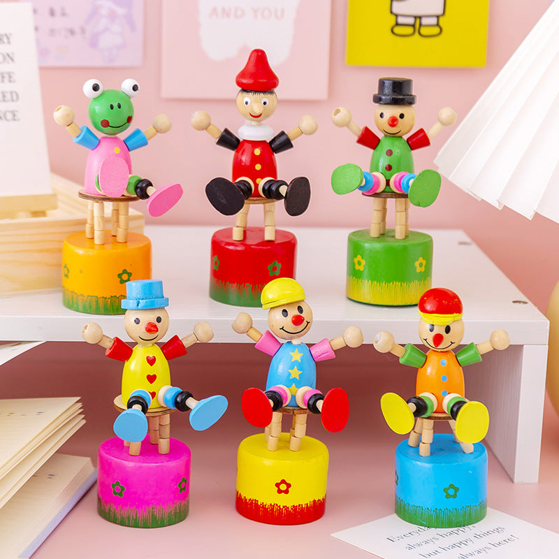 Desktop Ornaments Press To Vent Children's Intellectual Toys Kids dealsniper-net Swing Clown Randomly Send