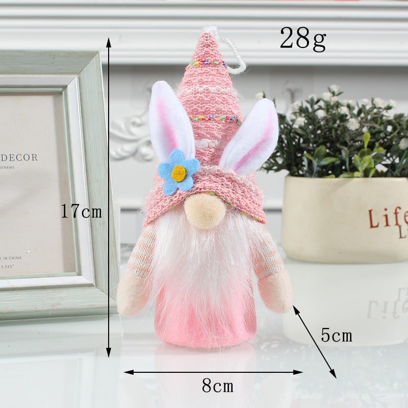 Lovely Easter Faceless Gnome Toy Holiday Party Table Decoration Home Holidays DealSniper.net Pink