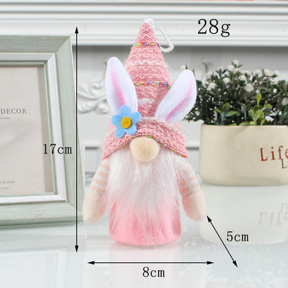 Lovely Easter Faceless Gnome Toy Holiday Party Table Decoration Home Holidays DealSniper.net Pink