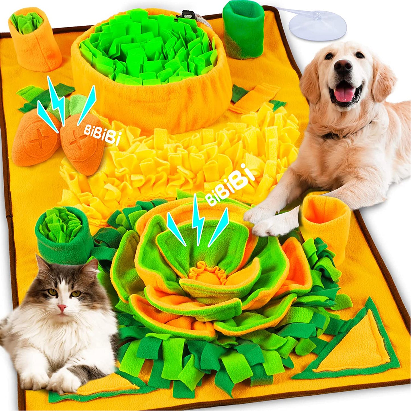 Large Snuffle Mat For Dogs Pet Interactive Training And Stress Relief Pets Gym From House A 1PC