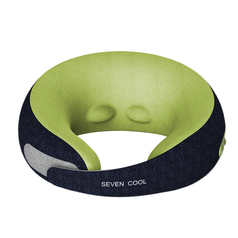 New U-shaped Neck Massager Electric Home Car Health DealSniper.net Dark green USB