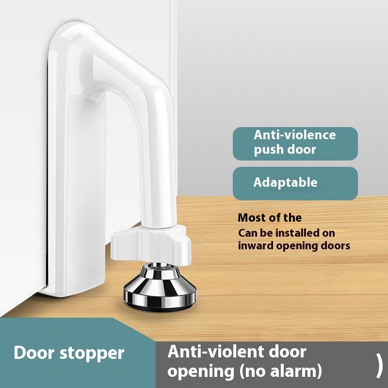 Door Stopper Anti-theft And Anti Pry Alarm House DealSniper.net White Top Door Device