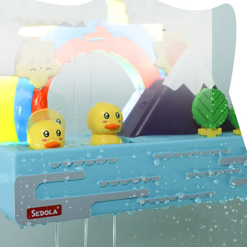Children's Rainbow Little Duck Water Toys Kids DealSniper.net