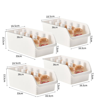 Kitchen Refrigerator Storage Box Put Egg Basket Kitchen dealsniper-net White 4PCS