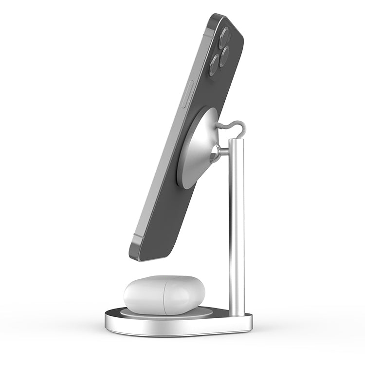 Desktop Stand Three In One Wireless Charger Gadgets Gym From House 2in1 X25 Silver
