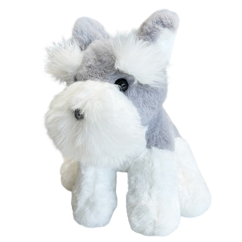 Cute Schnauzer Plush Toy Dog Doll Kids dealsniper-net