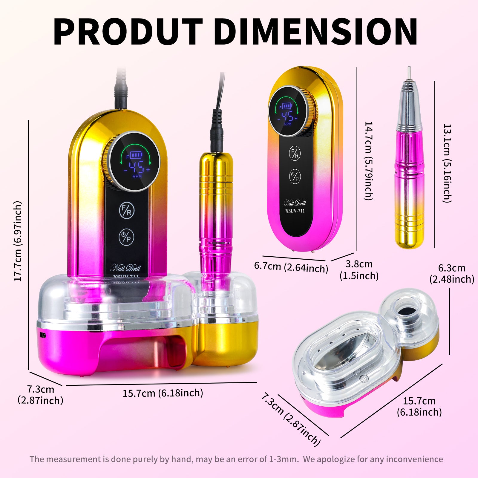 45000RPM Professional Nail Drill Kit Nail Polishing Machine Beauty dealsniper-net