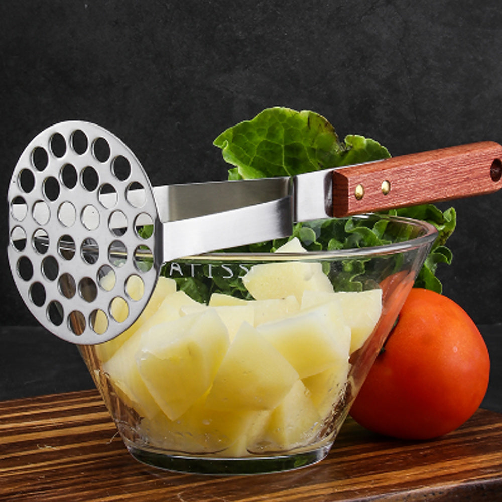 Potato Masher Stainless Steel Manual Potato Ricer Kitchen dealsniper-net