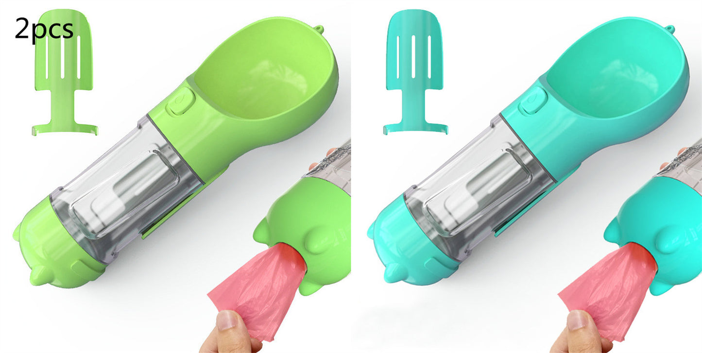 Pet Water Bottle Feeder Bowl Garbage Bag Storage Pets Gym From House Green 2pcs blue. 300ml