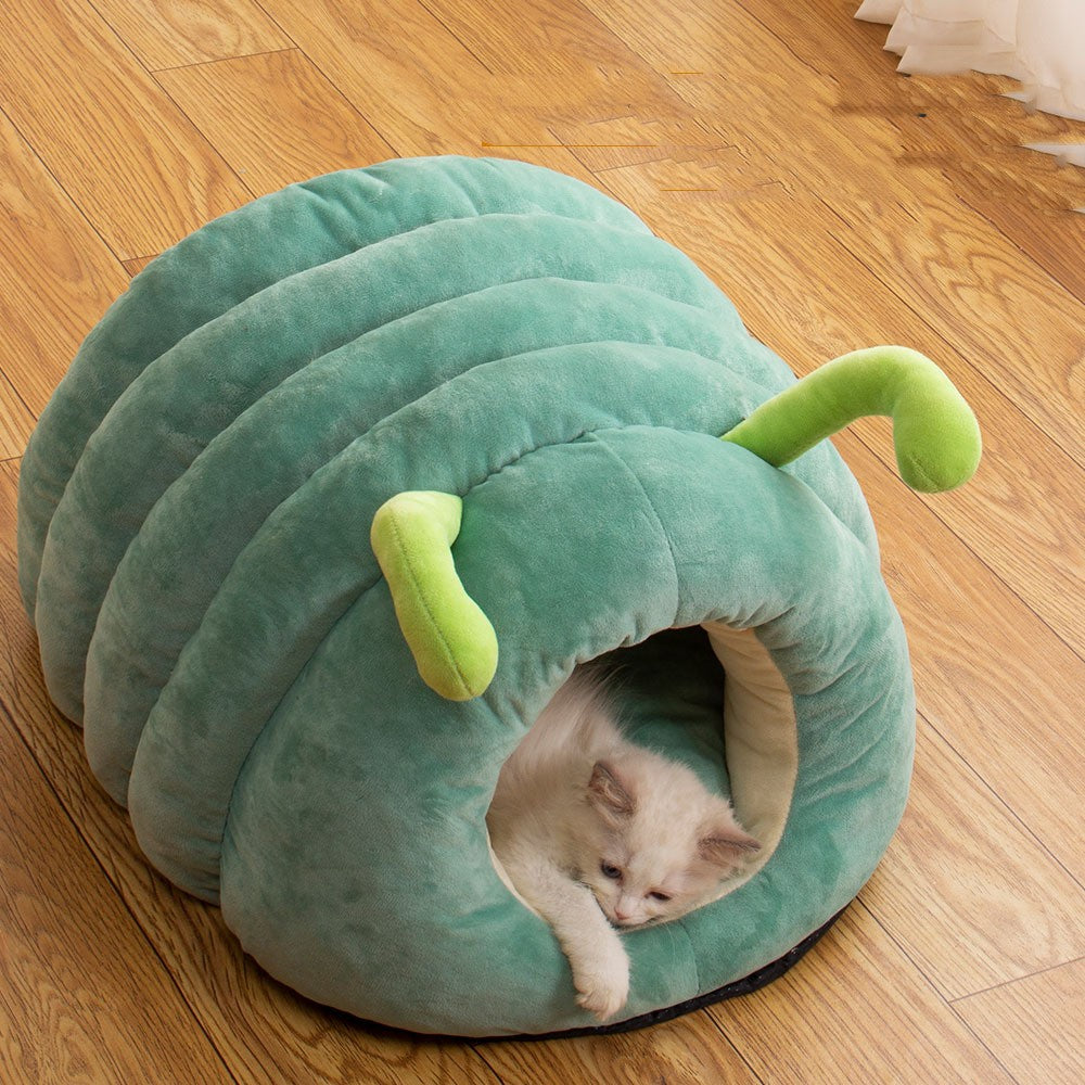 Plush Pet Bed Winter Warm Pets Gym From House Green