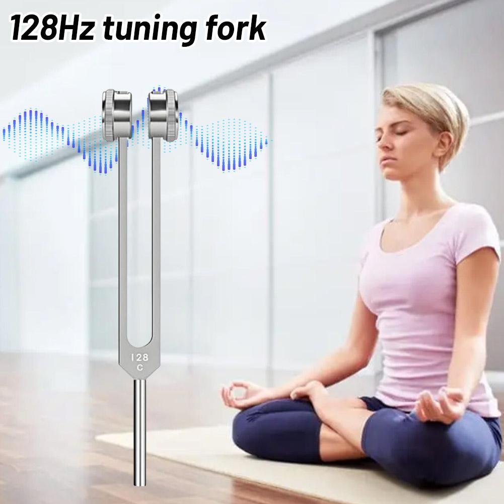 128 Hz Tuning Fork Set Weighted Bio-Acoustic Tuning Fork Beauty DealSniper.net