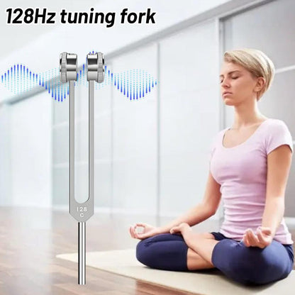128 Hz Tuning Fork Set Weighted Bio-Acoustic Tuning Fork Beauty DealSniper.net