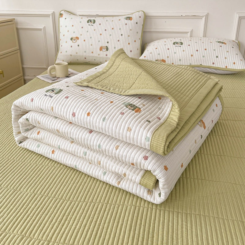 Quilted Bed Cover Three-piece Class A Maternal House dealsniper-net Dog 200x230cm Bedspread