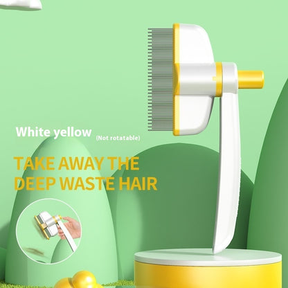Cat Comb Tie Removal Floating Hair Magic Long Hair Pet Self-Cleaning Pets Gym From House White Yellow
