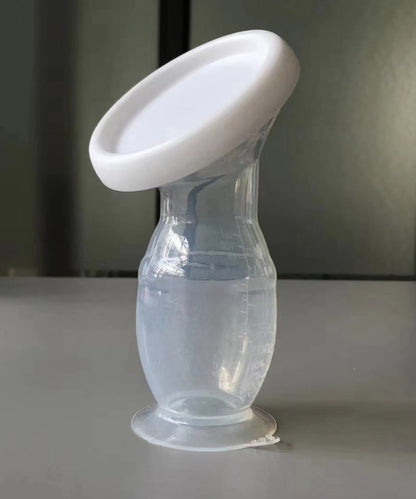 OEM new breast milk collector with suction cup Women Gym From House Silicone breast pump with lid