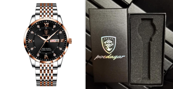 New Men's Watch Waterproof Luminous Calendar Jewelry Gym From House 8Style with box