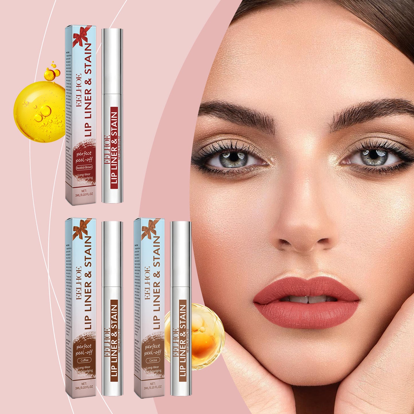 Peeling Lip Gloss Waterproof Lip Liner Stain Tattoo Beauty Gym From House
