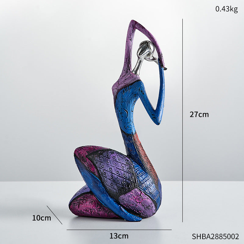 Creative Abstract Decoration Home Living Room Bedroom Decoration Home Decor DealSniper.net Type A Purple And Blue Tone
