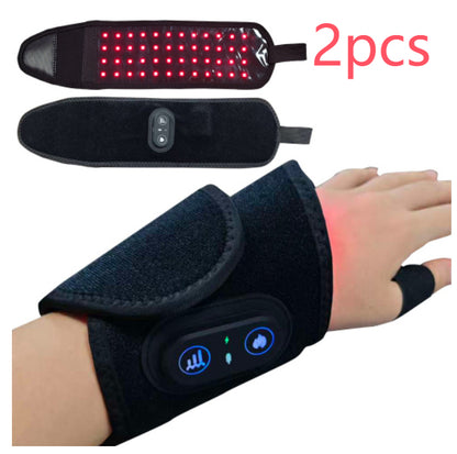 Infrared Physiotherapy Wristband Hand Strap Red Light Wristband Health Gym From House Black 2 2pcs 40x 105 Battery Type