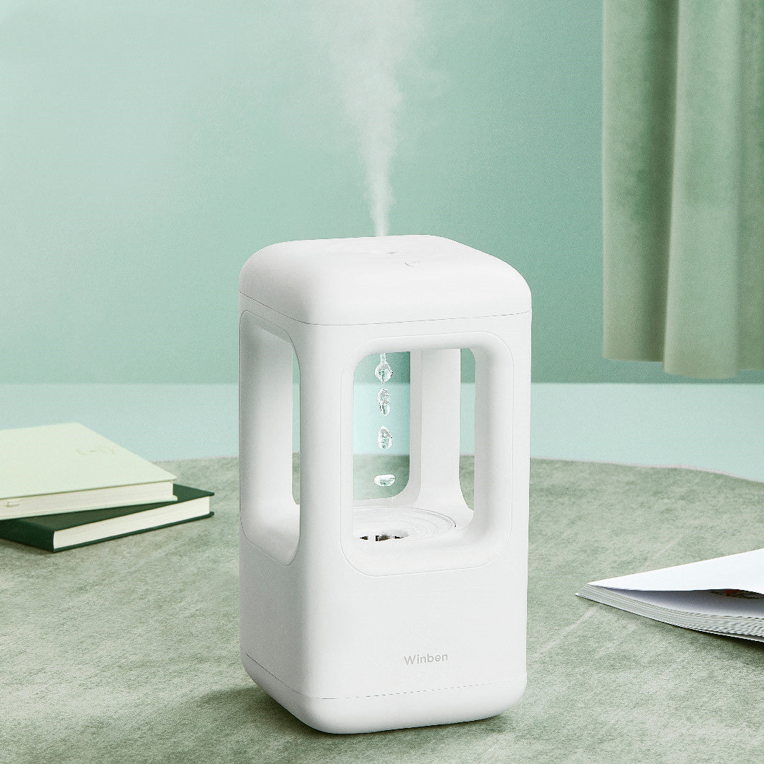 New Air Humidifier Home Quiet Bedroom Anti-Gravity Water Drop Humidifier