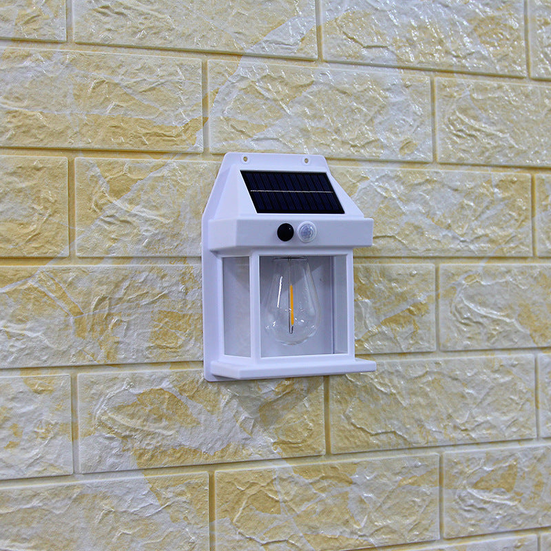 Outdoor Solar Wall Lamp Waterproof Tungsten Lamp Induction Outdoor DealSniper.net