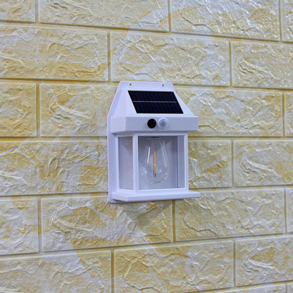 Outdoor Solar Wall Lamp Waterproof Tungsten Lamp Induction Outdoor DealSniper.net