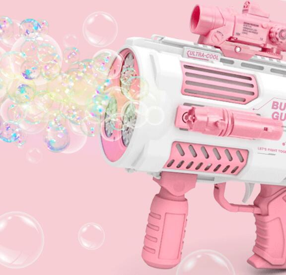 Bubbles Gun Kids Toy Rocket Soap Bubble Machine Guns Kids dealsniper-net