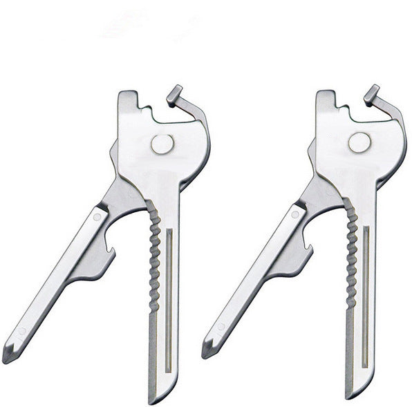 Multipurpose Keychain Key Survive Pocket Opener Shape Mini Multi Gear Tool Tools dealsniper-net