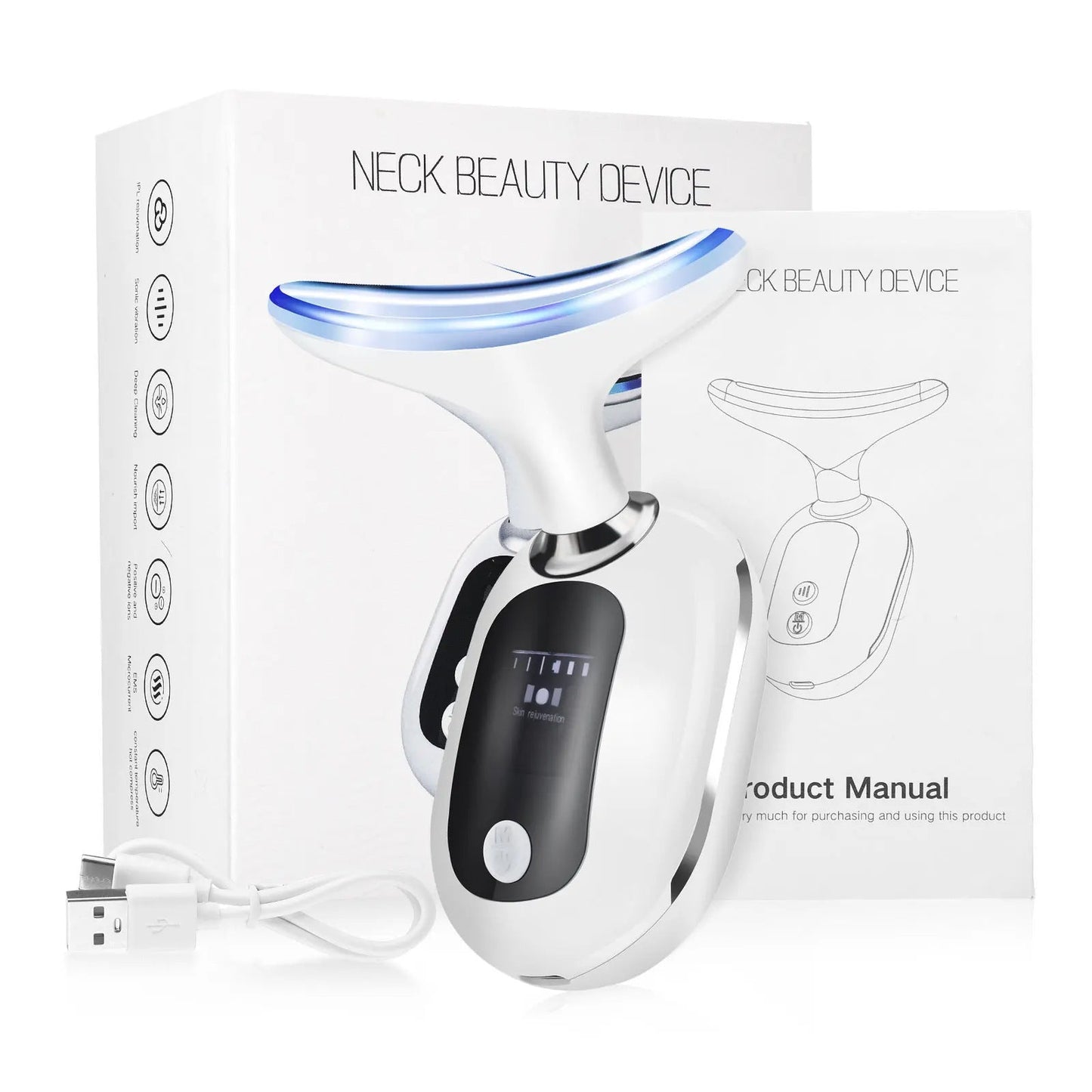 Neck Beauty Instrument Neck Pattern Removing Magic Pattern Beauty DealSniper.net White