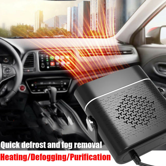 3 In 1 Car Heater Defogger Plug In Cigarette Lighter Mini Car Heater Defroster ABS Car Heaters Fan Defogger Anti-Fog