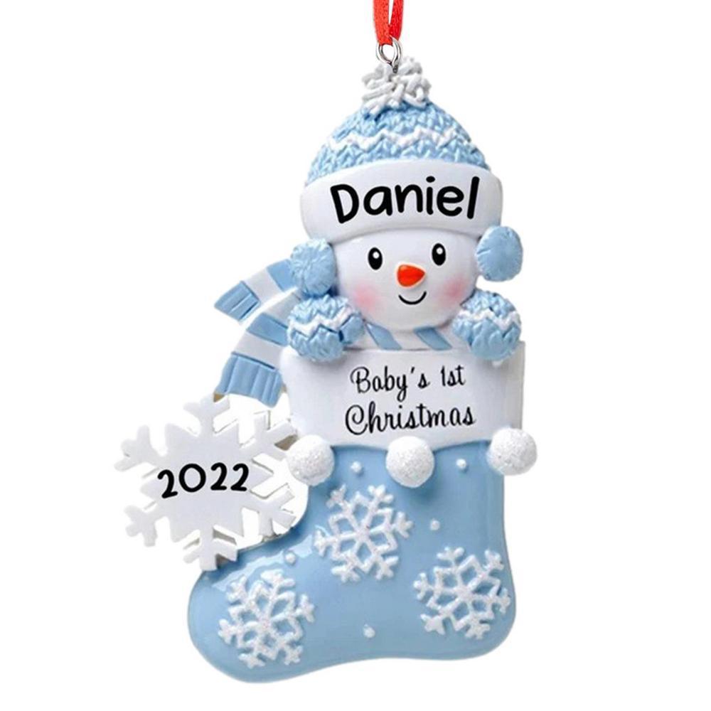 Christmas Automobile Hanging Ornament Mini Socks Holidays dealsniper-net Blue