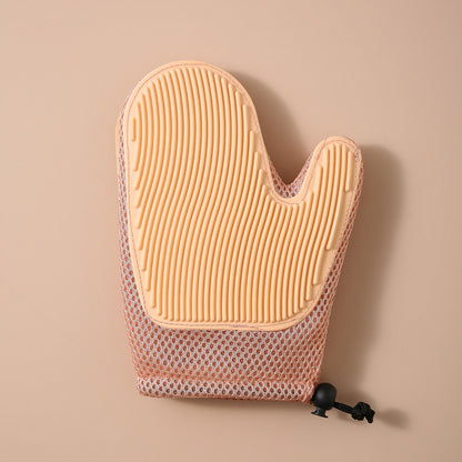 Comb 2-in-1 Floating Hair Removal Pet Gloves Pets Gym From House Pink
