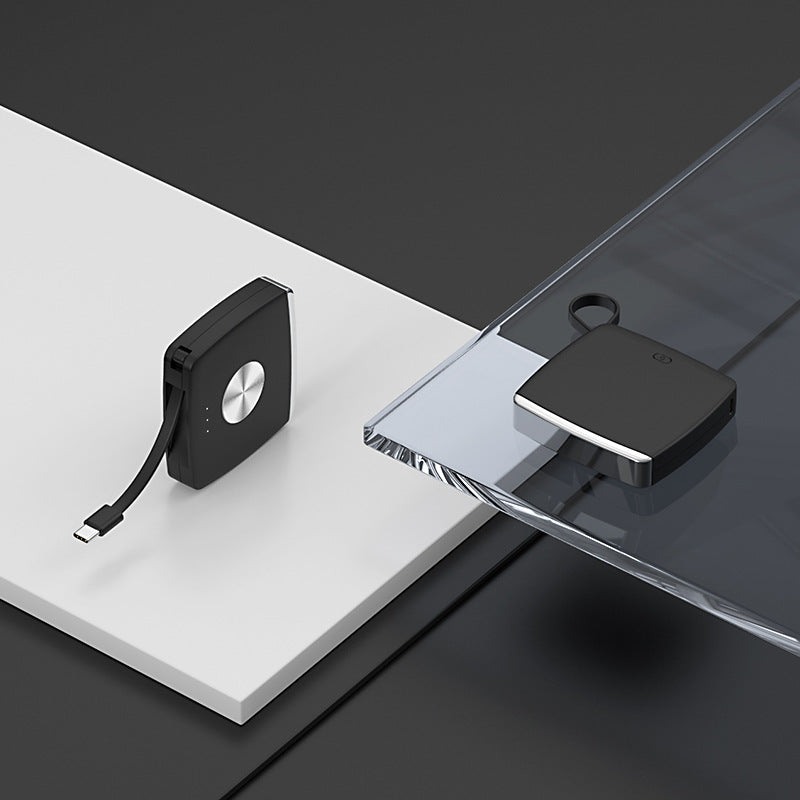 5000 MA Pendant Emergency Power Bank Electronics dealsniper-net Black Apple Cable 5000 MA