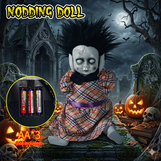 Halloween Horror Doll With Raised Head, Scary And Terrifying For Party Ghost Holidays Gym From House