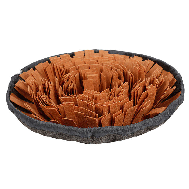 Dog Sniffing Mat Dog Puzzle Toy Pet Snack Feeding Mat Pets Gym From House Brown One size