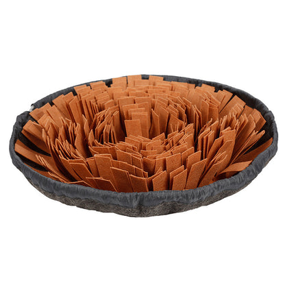 Dog Sniffing Mat Dog Puzzle Toy Pet Snack Feeding Mat Pets Gym From House Brown One size