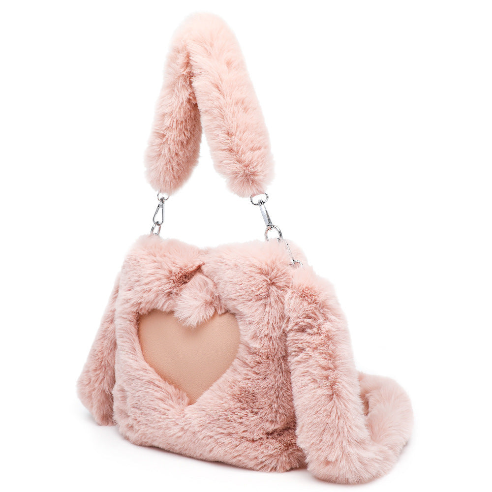 Women Fluffy Shoulder Bag Top-handle Bag Handbag